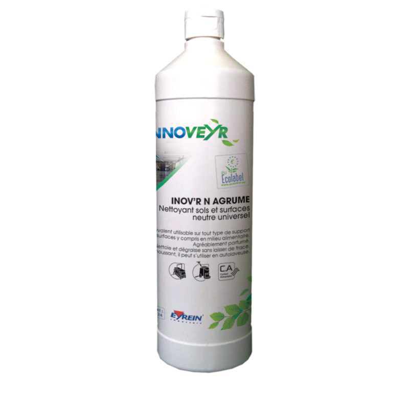 INOV'R AGRUME - Bidon 1 L - Dtergent neutre - ECOLABEL